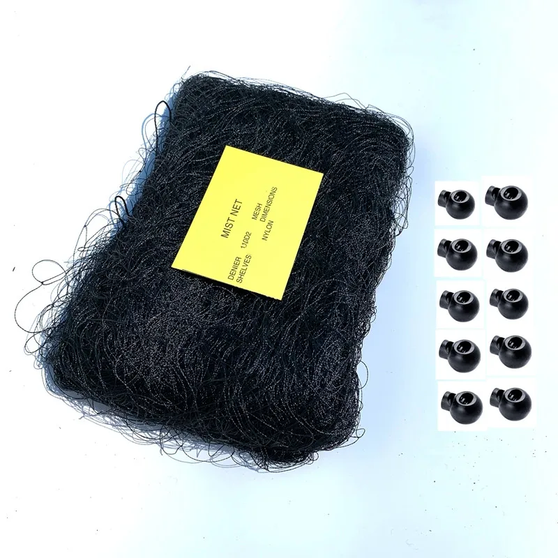 net with cord locks Batawa 12x3 м Mesh15mm 1 шт. 110D/2ply ветрозащитный фруктовый сад сельскохозяйственная птица летучая мышь захват ловли Туман Чистая - Цвет: net with cord locks
