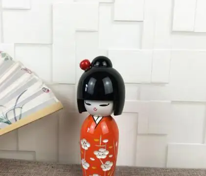 1 шт. новая кукла-кимоно в виде сливы японские деревянные куклы Kokeshi для девочек