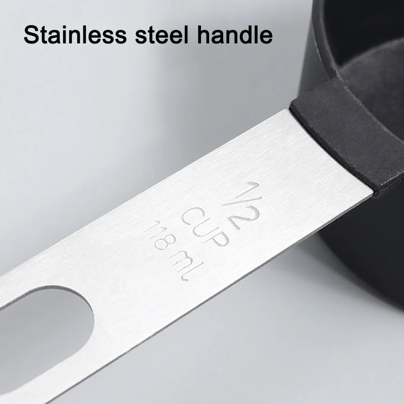 

8Pcs/Set Stainless Steel Measuring Cups Spoons Set Kitchen Baking Tools FHJ889