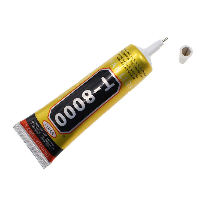 Multifunction 50ML T8000 Liquid Glue T-8000 Touch Screen Textile Wood lcd Rubber Clothes Epoxy Resin Glass Adhesive |