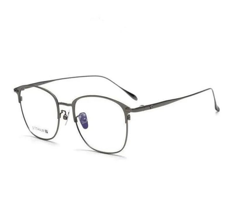

MONGOTEN B-titanium Men Design Full Rim Optical Eyewear Frame High Quality Clear Lens Goggle Brand Gold Myopia Eyeglasses