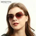 ZENOTTIC Роскошные брендовые дизайнерские солнцезащитные очки без оправы женские градиентные солнцезащитные очки с бабочкой женские поляризационные солнцезащитные очки UV400