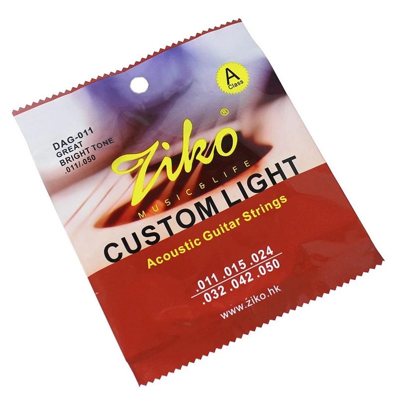 ZIKO 12 Strings/Set Dag Acoustic Guitar Strings Musical Instruments String Parts 6 011 with | Спорт и развлечения