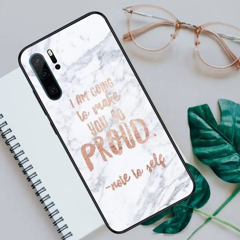 

Marble Letter pattern Phone Case For Huawei honor Mate P 10 20 30 40 Pro 10i 9 10 20 8 x Lite funda coque
