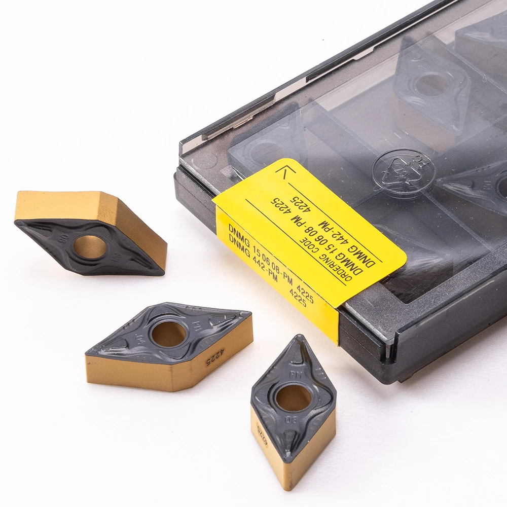 10 шт. DNMG150604 DNMG150608-PM 4225 фитинги для твердосплавных лезвий токарный инструмент DNMG