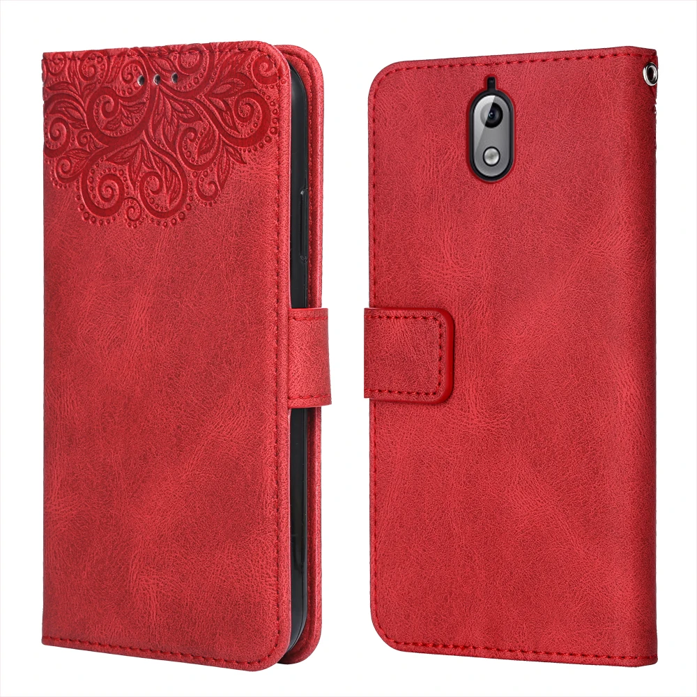 

Luxury Leather Case for NOKIA 3.1 Flower Embossing TA-1049 TA-1057 TA-1063 TA-1070 Wallet Flip Phone Case for NOKIA3.1 Cover