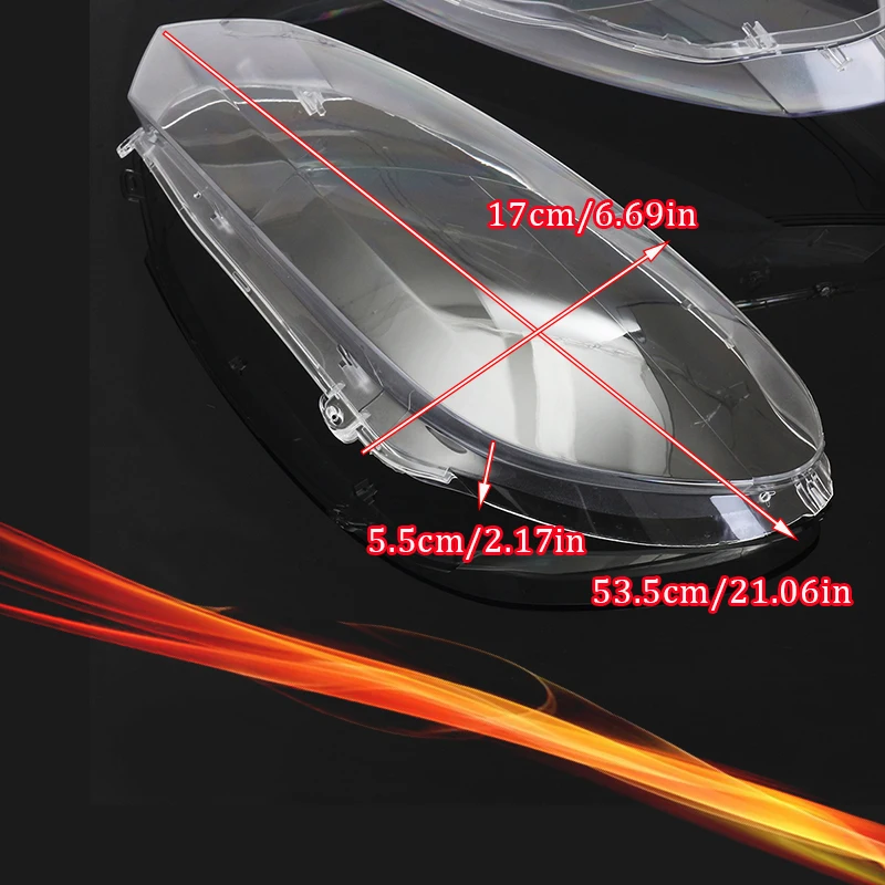 

2PCS Car Front Headlight Headlamp Lens Cover Clear Lampshade Shell For Volkswagen For VW For Golf 6 MK6 GTI R 2010-2014 CP8149