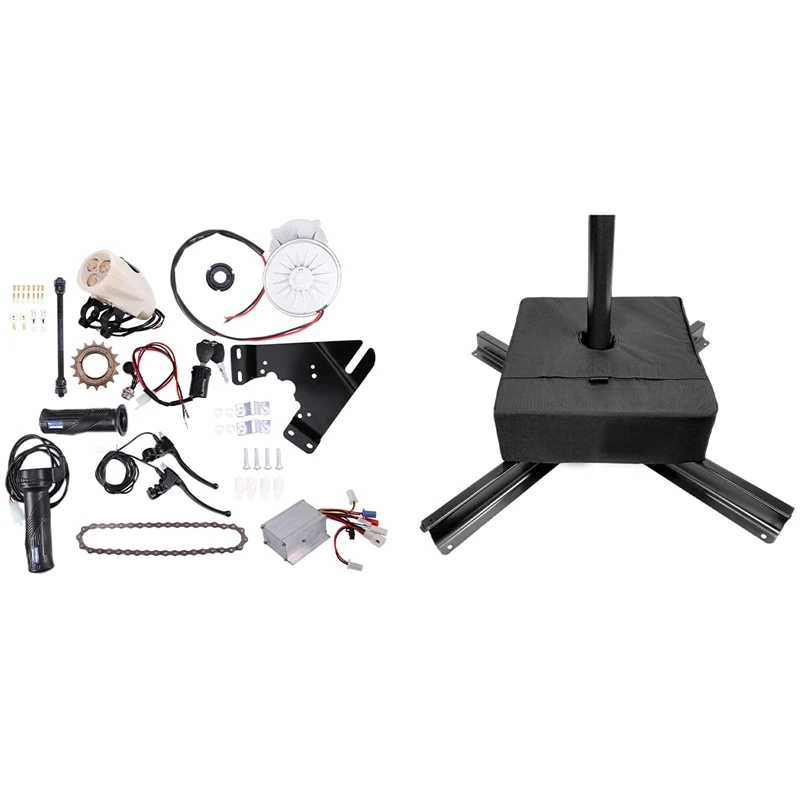 

1 Pcs 19X19 Inch Umbrella Sandbags Umbrella Base Fixed Bag & 1 Set 24V 250W Motor Controller Electric Bike Kit