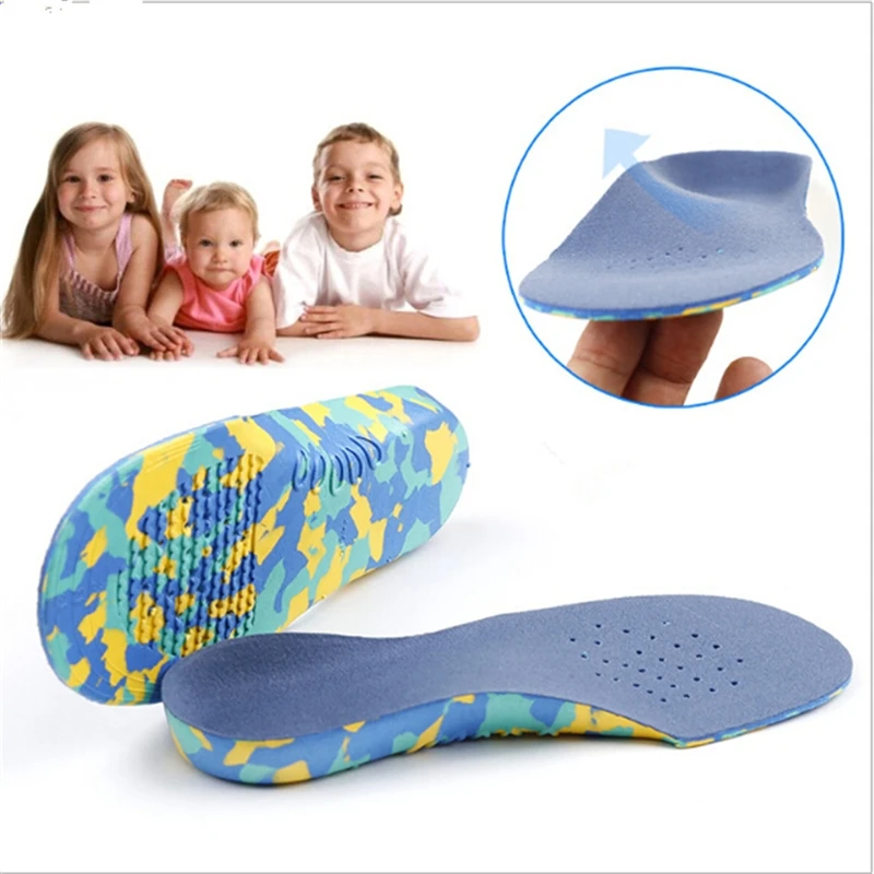 Children Kids Orthotic Arch Support Insoles Breathalbe Sport Running Shoe Pad Soy Fiber Feet Care Inserts |
