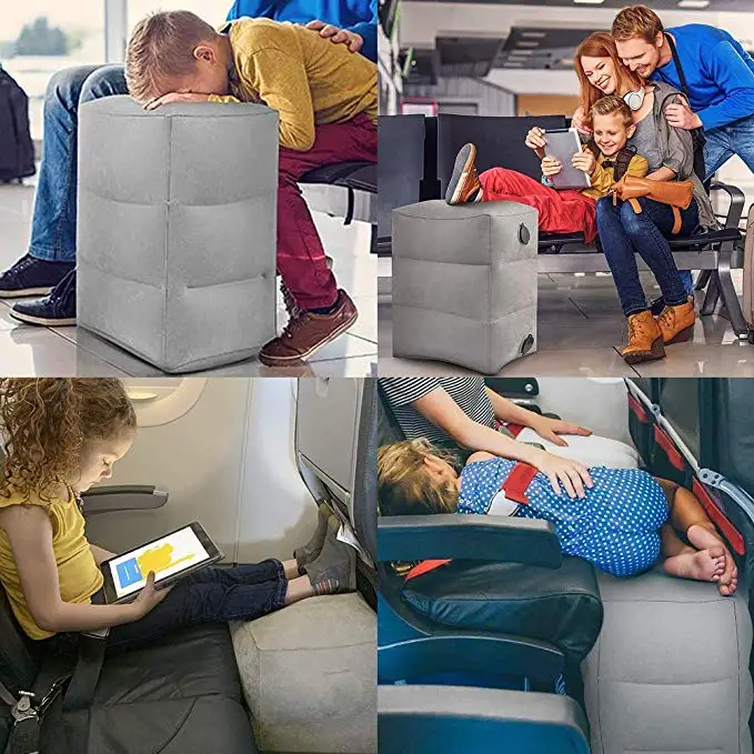 Надувная подушка для отдыха на ногах с воздушным насосом регулируемая высота