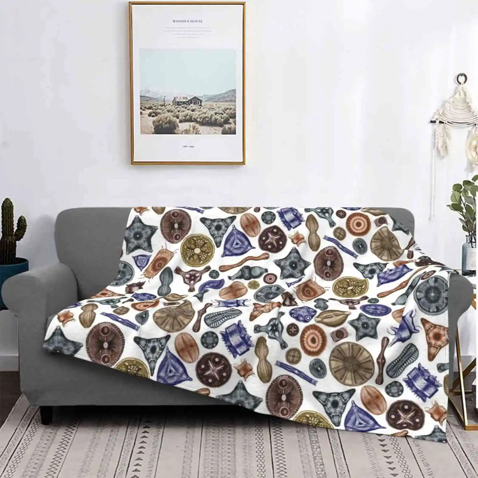 Мягкое одеяло с принтом осенние цвета низкая цена | Дом и сад