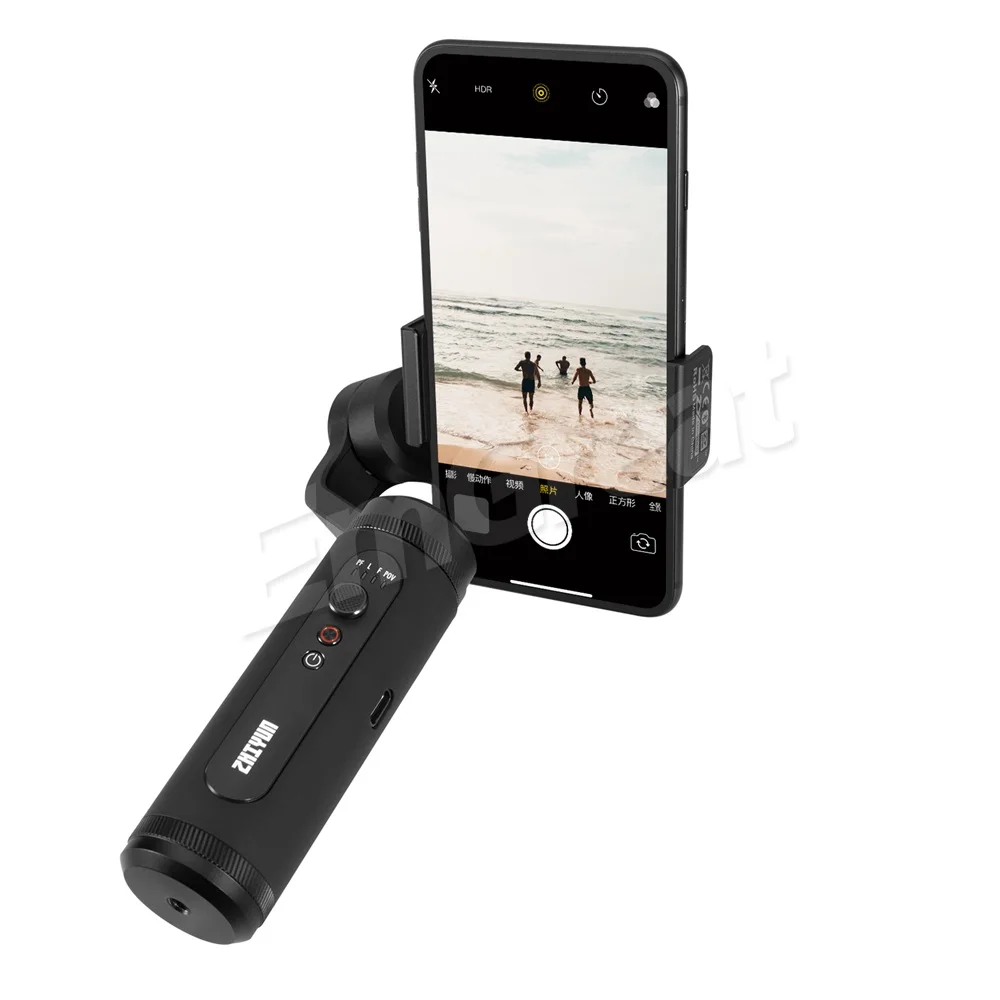Zhiyun Smooth 4 Q2 3-осевой портативный смартфон сотовый телефон видеокамеры Стабилизатор для iPhone 11 Pro Max XS XR X 8P 8 samsung S9 S8 и экшн Камера