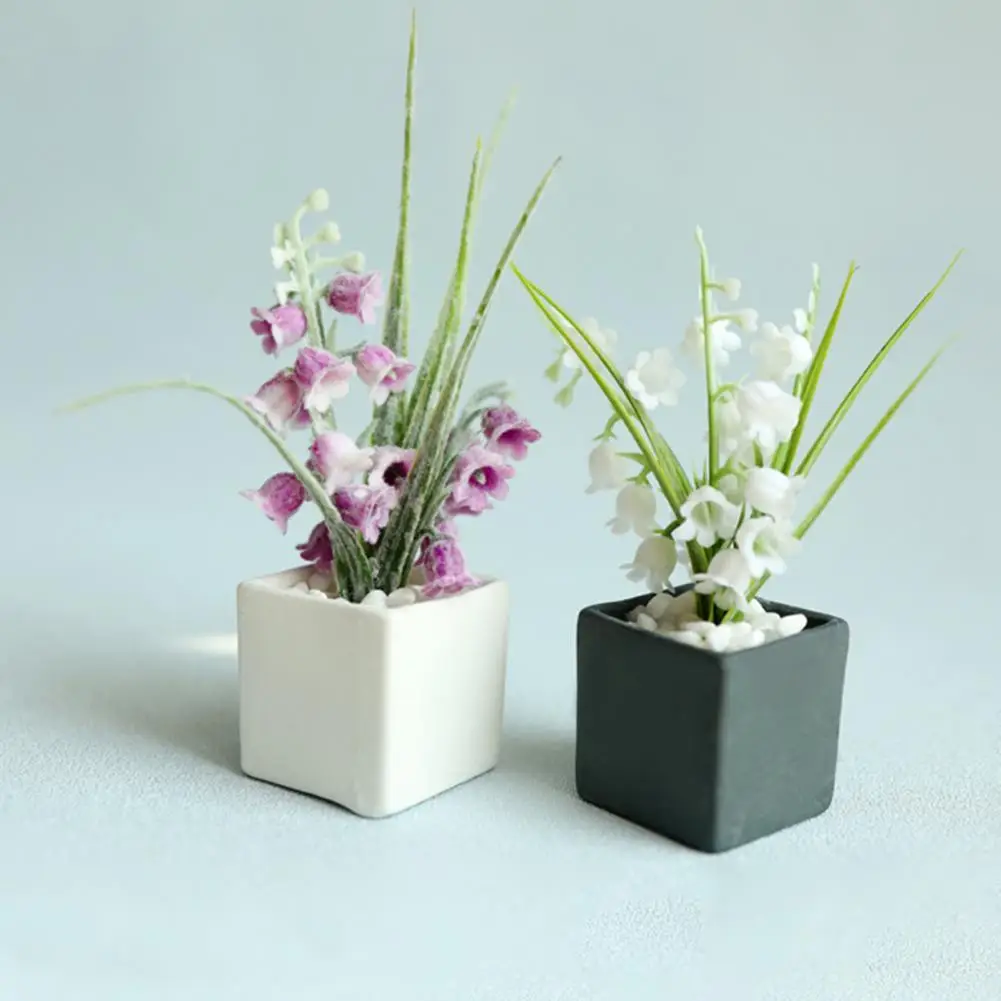 

Миниатюрная модель кукольного домика Bellflower, домашний подоконник, фотореквизит, Декор, украшение для кукольного дома, аксессуары, горшок для...