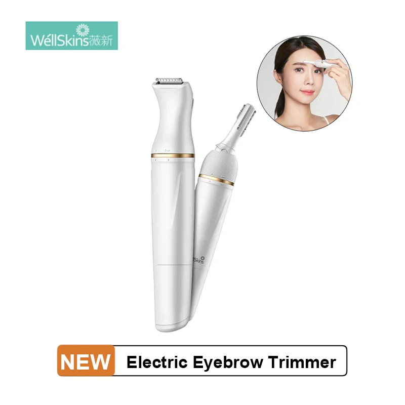 

Электрический триммер для бровей Wellskins, эпилятор для бровей, Женский мини-бритвенный портативный бритвенный станок для удаления волос на ли...