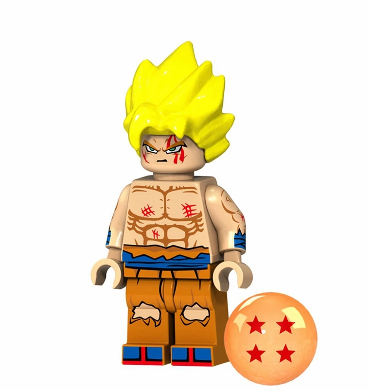 Dragon Ball Z Супер Saiyans Goku Vegeta Krillin trunks Cell Broly Аниме фигурки строительные блоки подарки для детей игрушки