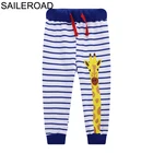 SAILEROADштаны для мальчиков, детские штаны весенние штаны с жирафом Свободные Штаны для мальчиков штаны для маленьких мальчиков детские теплые спортивные штаны