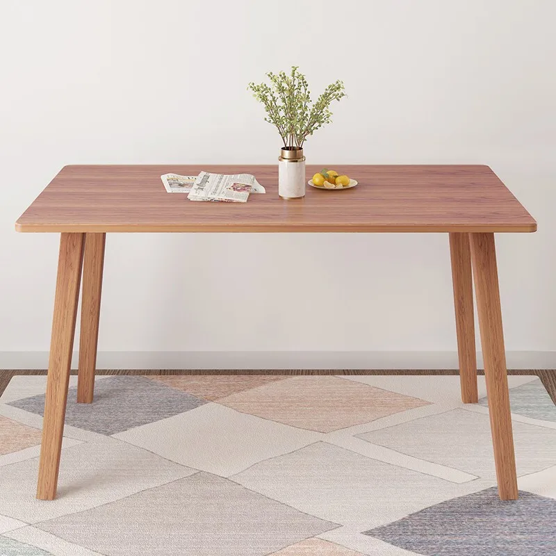 Скандинавский стиль домашний обеденный стол из цельного дерева и стул набор