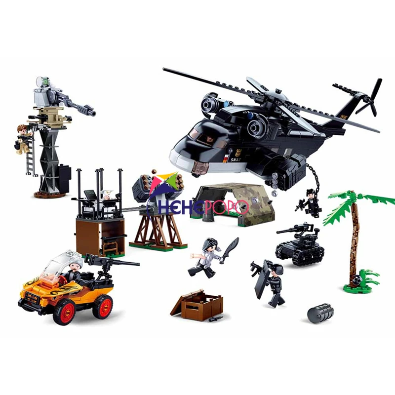 

373pcs M38-B0775 SLuban Maritime Police Series Building Block Minifigures Educational Toy Children's Toys For Kids Gifts Boys