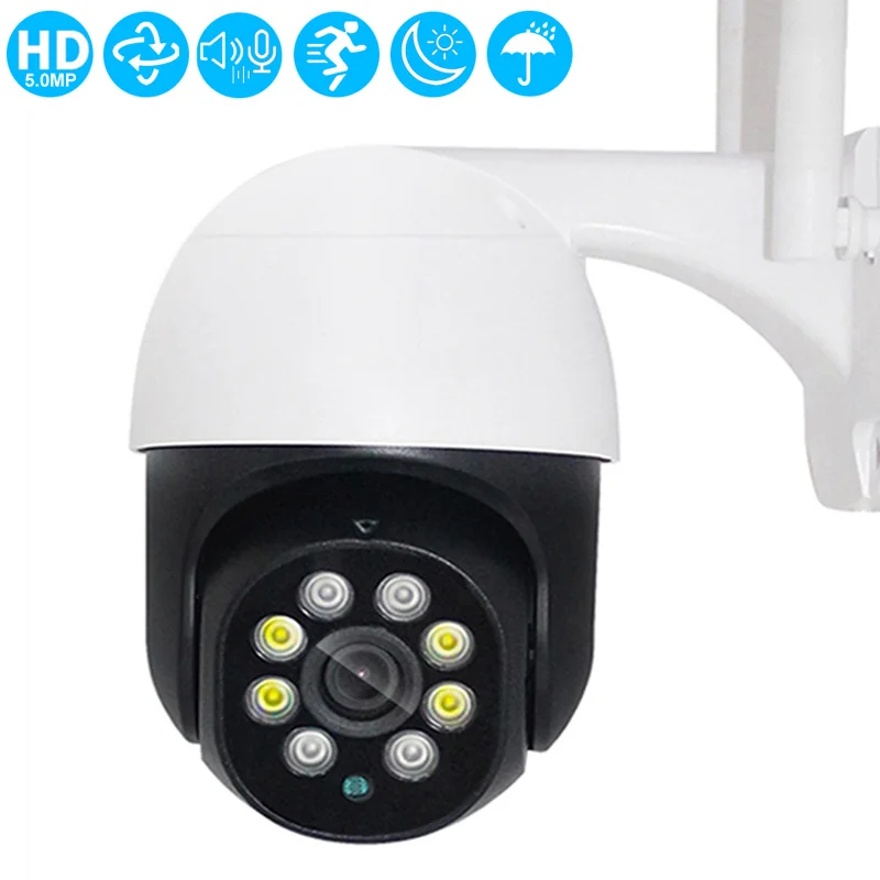 

5MP Outdoor Security Surveillance WiFi IP Camera CCTV 360 PTZ 4X Zoom Video Monitor 1080P Indoor Cam 3.0MP Smart Home Kamera