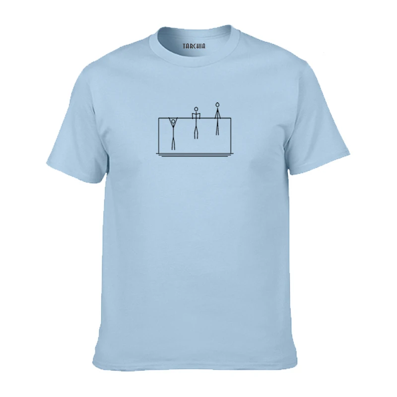 Летняя хлопковая Однотонная футболка TARCHIA недорогая популярная новинка Мужская