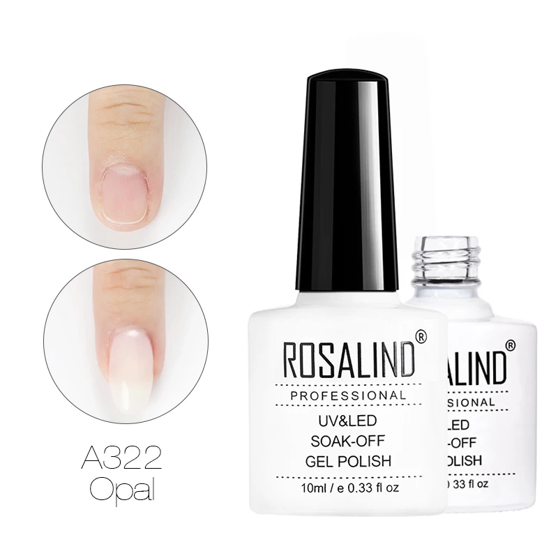 RDA322 ROSALIND красочный строительный Гель-лак для ногтей прозрачный гель-лаки для ногтей для дизайна ногтей предназначен для замачивания Полупостоянный УФ-гель лампа - Цвет: RDA322
