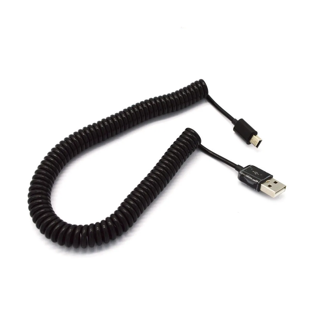 Premium 3M 10Ft Spiral Coiled USB A Male to Mini B 5Pin Male Adapter Cable Data Cable High Quality 3 Meters Mini-USB