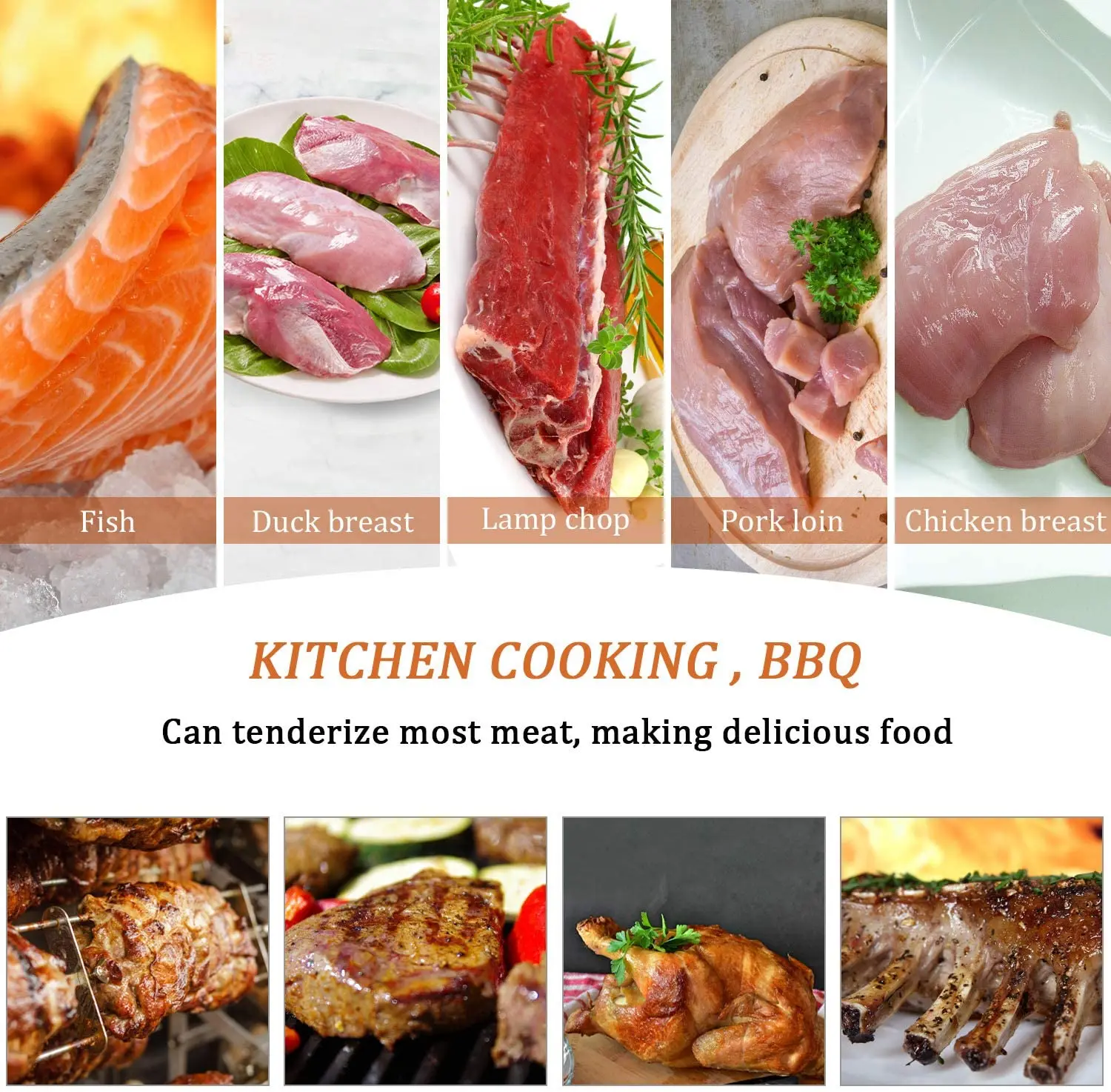 Набор для мяса Tenderizer двухсторонний молоток мясовой из нержавеющей стали игла и 2