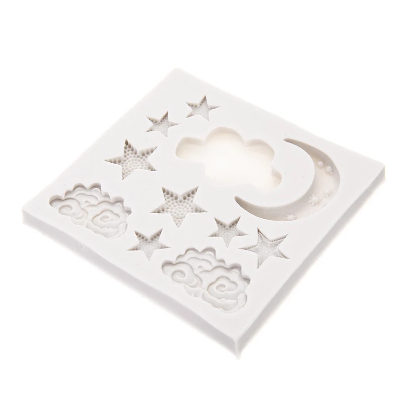 Новые силиконовые звезда с облаками Луной и кондитерский шприц для украшения