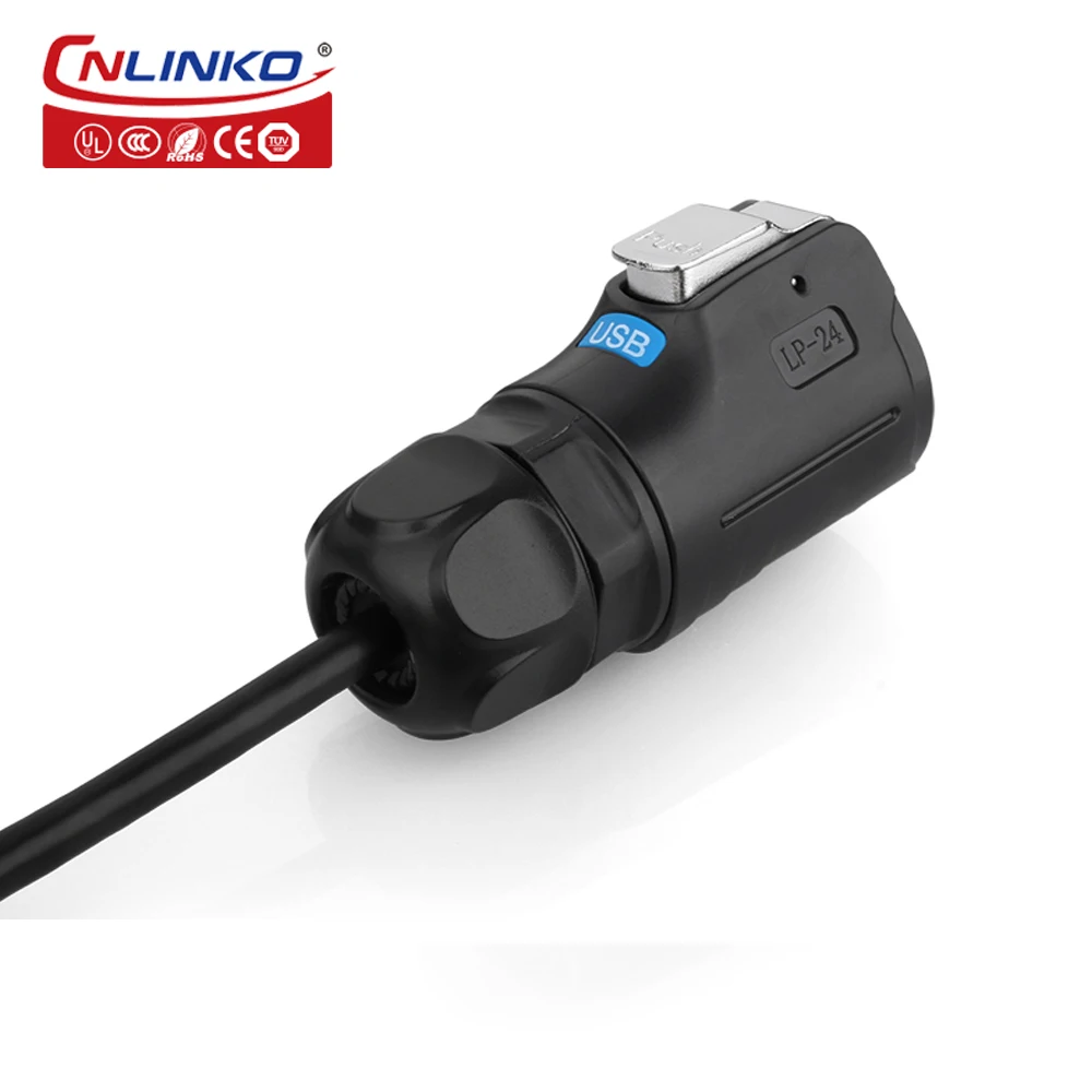 Кабель CNlinko LP24 M24 USB3.0 с интерфейсом быстрая передача материал PBT IP65/IP67