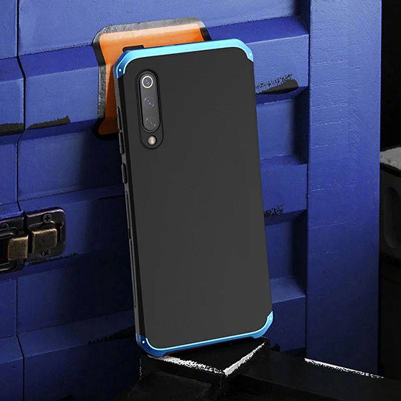 Текстурированная Противоударная металлическая рамка задняя панель из