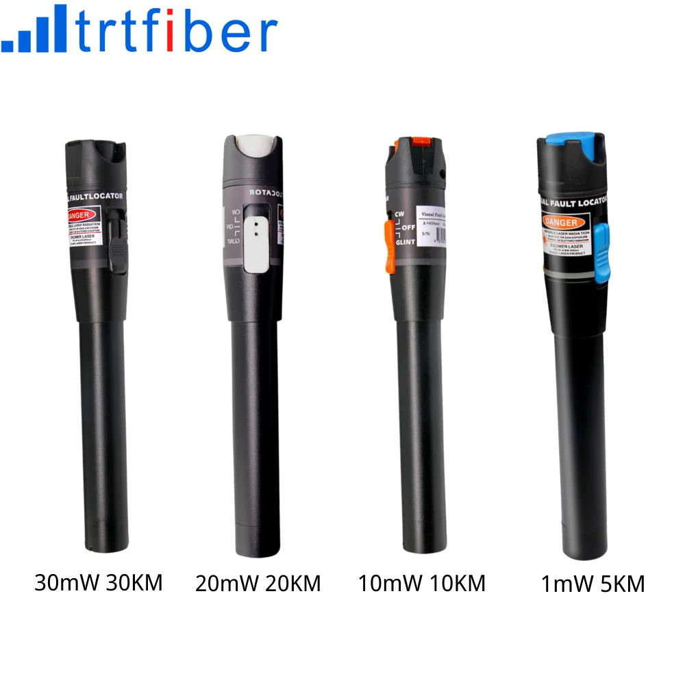 10mW Pen Type Visual Fault Locator 1mW 20mW 30mW 5/10/20/30KM Fiber Optic Cable Tester Red Laser Light SC/FC/ST