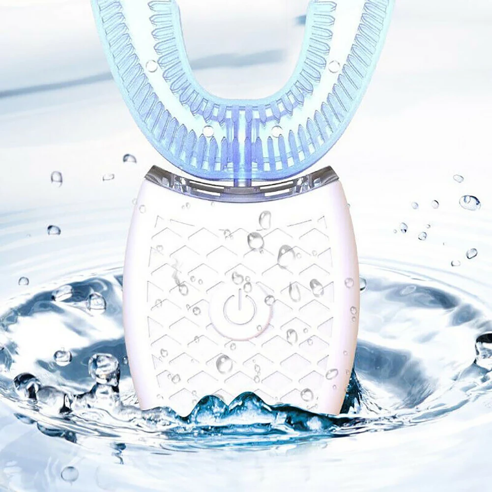 

USB Rechargeable U Shape Home Teeth Brightening Mouth Automatic Electric Toothbrush Portable Oral Cleaning 360 Degree Hands Free