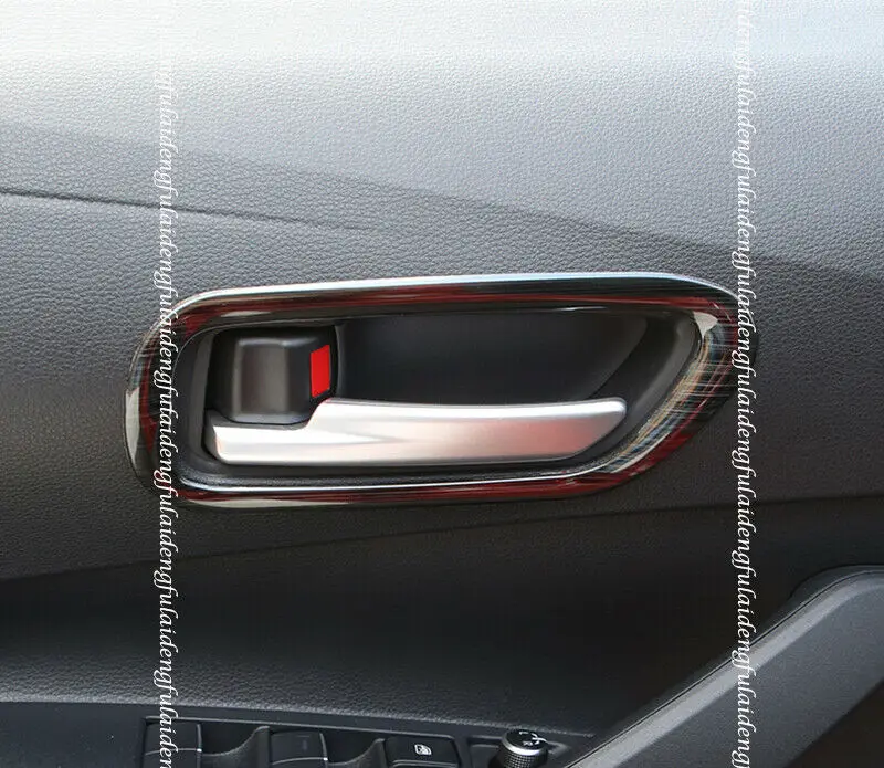 Для Toyota Corolla 2019-2021 черная титановая внутренняя дверная ручка рамка молдинговая