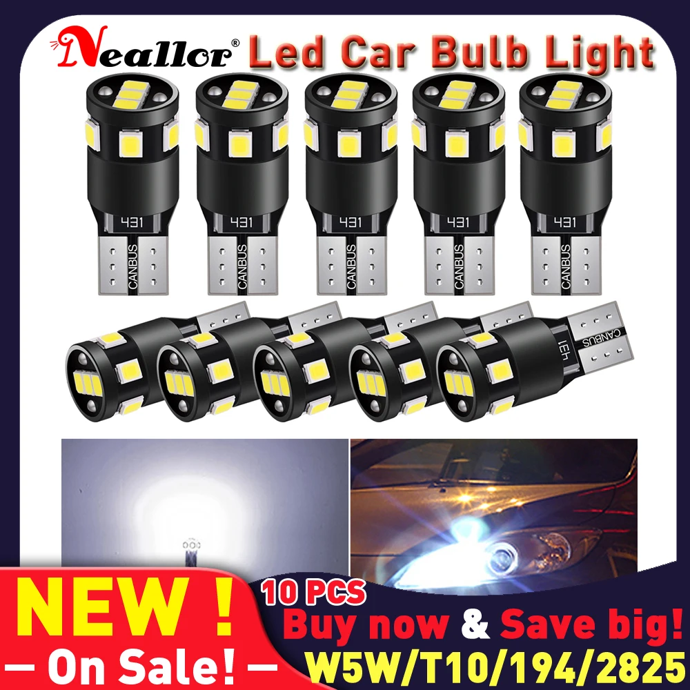 

W5w T10 Led Canbus 2821 2825 5w5 194 168 2827 License Plate Side Lights Trunk Parking Bulbs On Car Interior Diode Lamps For Auto