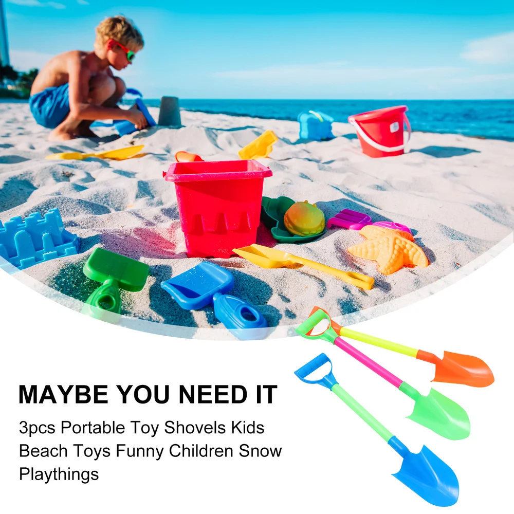 

3pcs Funny Shovels Interesting Children Playthings Kids Beach Toys