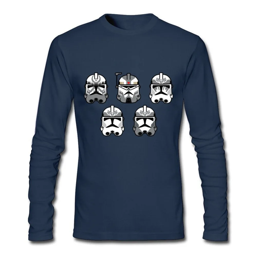 Футболка Star Wars мужская повседневная футболка с круглым вырезом и длинным рукавом