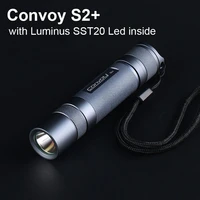 powerful led flashlight convoy s2 plus with luminus sst20 led linterna 18650 flash light camping fishing portable work light