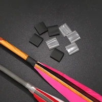 50 pcs archery arrows real feather heat hrink tube for id4 2mm6 2mm shaft diy wood bamboo tube carbon arrow protective sleeve h