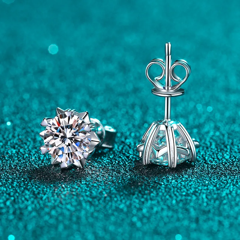 BOEYCJR серебро 925 пробы 1ct F цвет моисанита VVS хорошее ожерелье со стразами бижутерия