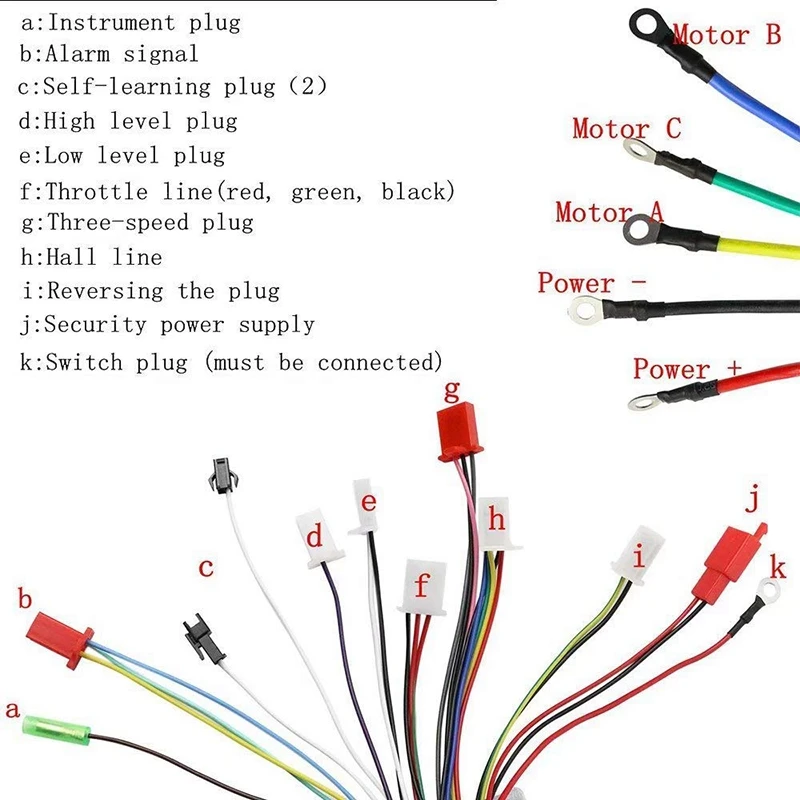 72V 2000W Бесщеточный регулятор частоты вращения двигателя для электровелосипеда и