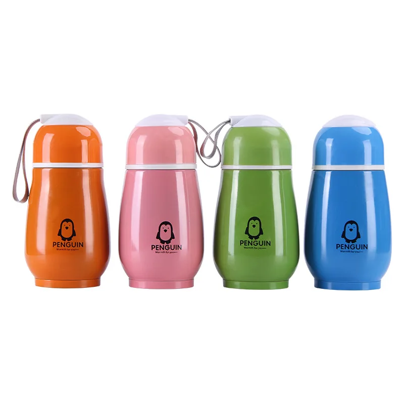 Модная Портативная кружка детская мультяшная Подарочная из нержавеющей стали с