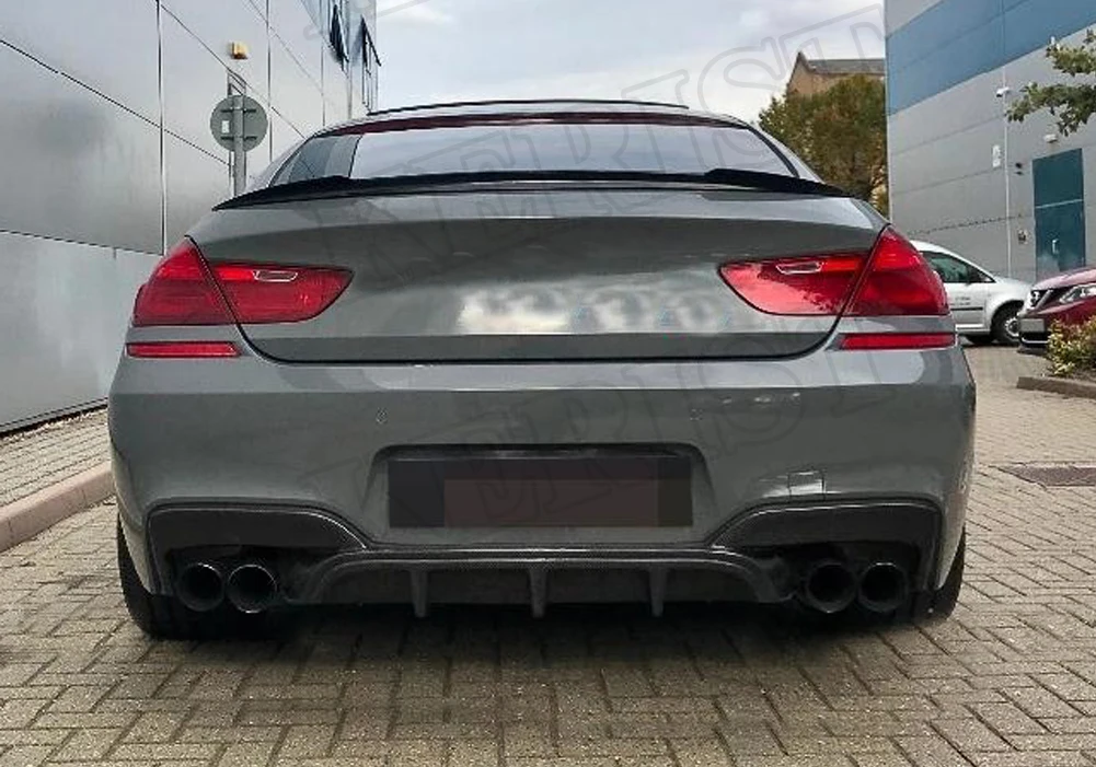 Задний диффузор из углеродного волокна серии M6 черная отделка бампер спойлер