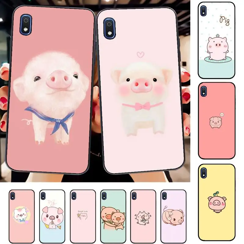 

Cute cartoon pig Phone Case for Samsung A51 01 50 71 21S 70 31 40 30 10 20 S E 11 91 A7 A8 2018