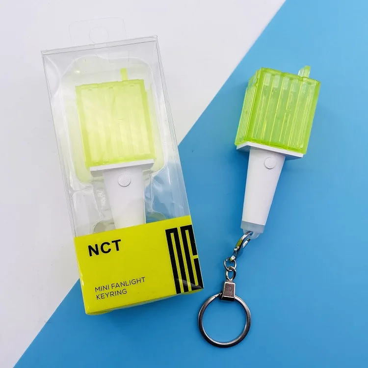 Kpop мини вентилятор светильник stick брелок EXO NCT освещение концертов палочка