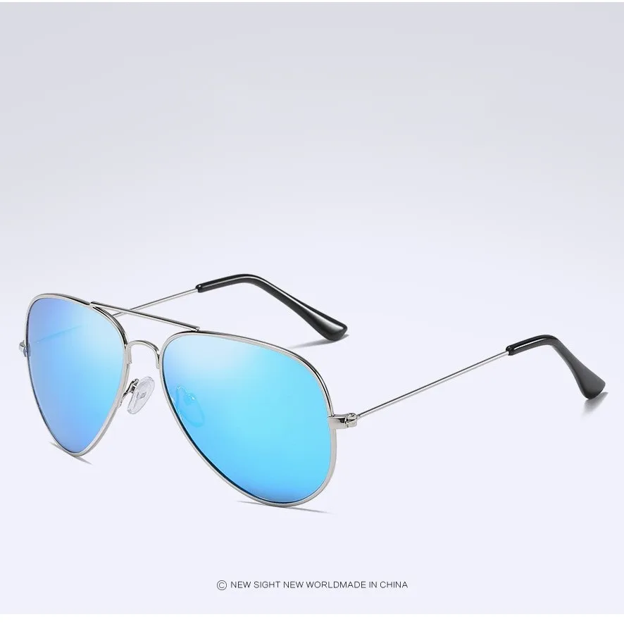 silver blue mirror HDSUNFLY поляризационные солнцезащитные очки для мужчин и женщин, модные фирменные дизайнерские солнцезащитные очки, женские солнцезащитные очки UV400 - Цвет линз: silver blue mirror