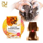Новый Шелковый шампунь PURC ISLAND, мыло, бережная Чистка и здоровый органический растительный экстракт, шампунь для волос 11,11