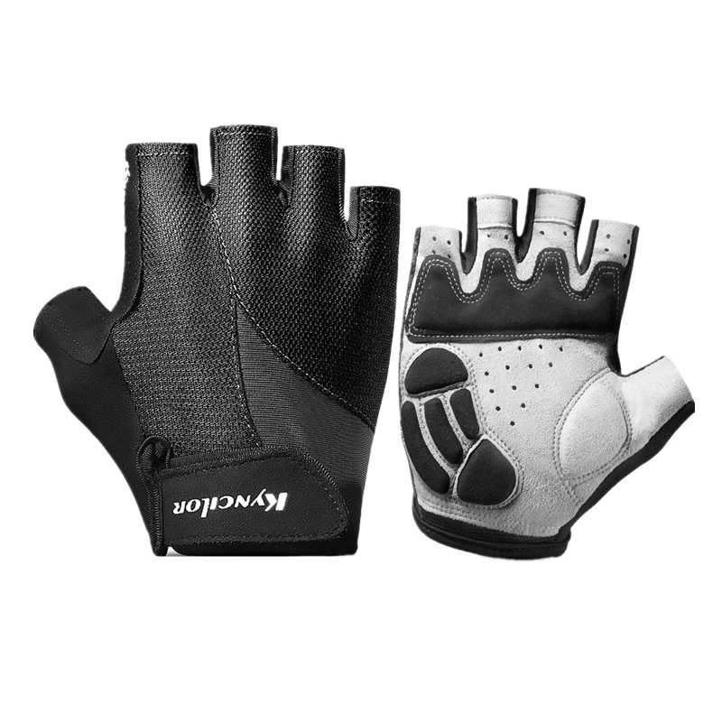 Брендовые летние мужские и женские велосипедные перчатки с полупальцами