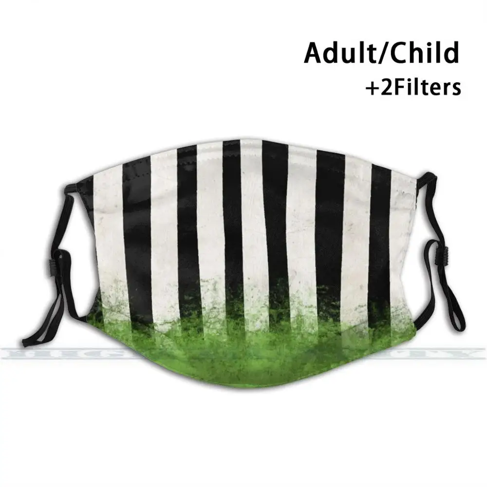 

Модная многоразовая забавная маска для лица в полоску от Beetlejuice Pm2.5