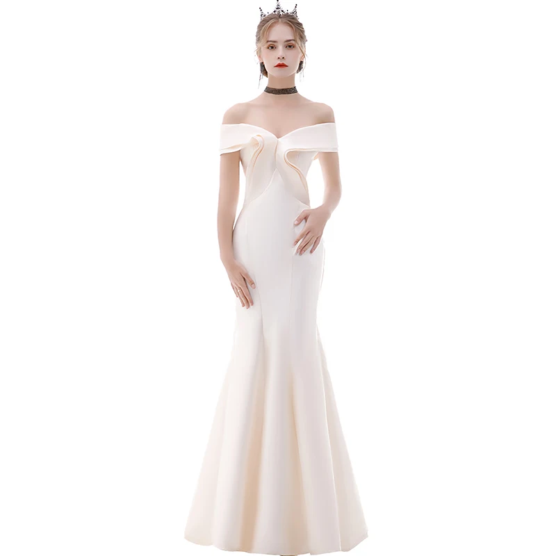 

Женские Плиссированные Платья с коротким рукавом, платье цвета шампанского в пол с юбкой-годе и вырезом лодочкой, женское официальное плать...