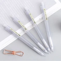 0 5 mm simple transparent plastic mechanical pencil automatic pen for kid school office supply